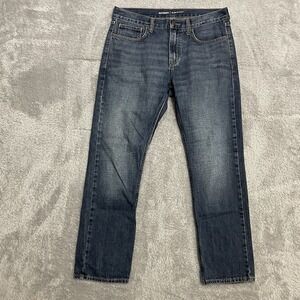 Old Navy Slim Jeans Mens Size 33x30 Dark Wash Blue Denim‎ Cotton Straight Leg
